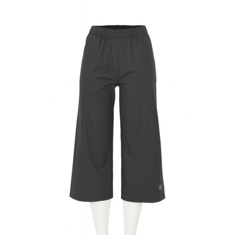 Full Beauty Sport 14W Black Wide Leg Cropped Pants Womens‎ Athleisure Casual